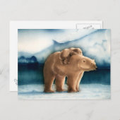 Carte Postale Ours polaire (Devant / Derrière)