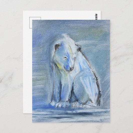 Carte Postale Ours polaire (Devant / Derrière)