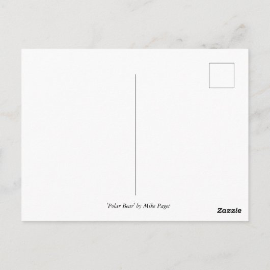 Carte Postale Ours polaire (Dos)