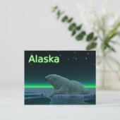 Carte Postale Ours polaire à bord de glace (Debout devant)