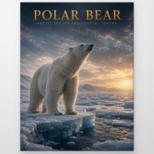 Carte Postale Ours Polaire Banquise Arctique ANIMAUX