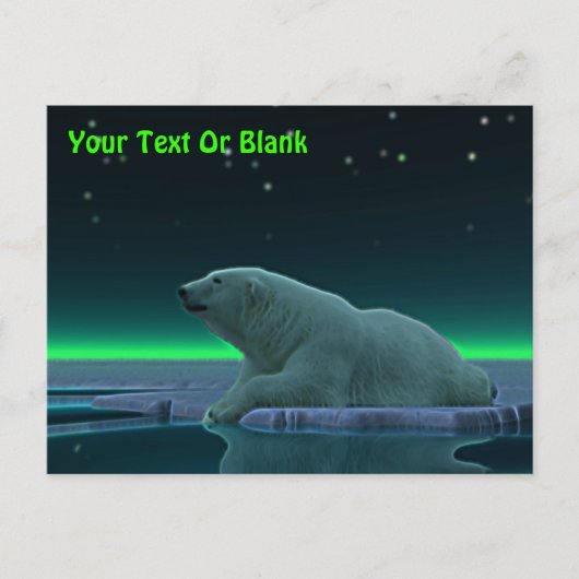 Carte postale Ours Polaire Bord De Glace (Devant)