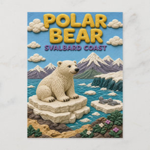 Carte Postale Ours Polaire Côte Svalbard Moderne KlayKoo