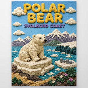 Carte Postale Ours Polaire Côte Svalbard Moderne KlayKoo