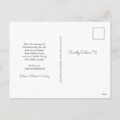 Carte postale Ours Polaire de Noël Aquarelle (Dos)