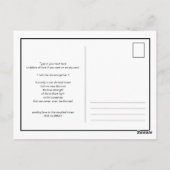 Carte Postale Ours polaire et lapin ensemble tout seuls aquarell (Dos)