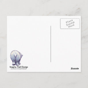 Carte Postale Ours polaire mignon pour maman