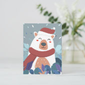 Carte Postale Ours polaire mou (Debout devant)