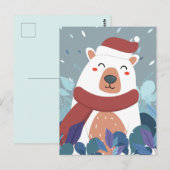 Carte Postale Ours polaire mou (Devant / Derrière)