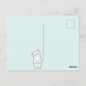 Carte Postale Ours polaire mou (Dos)