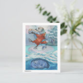 Carte Postale - Ours Polaire & Renard Pendant Que  (Debout devant)