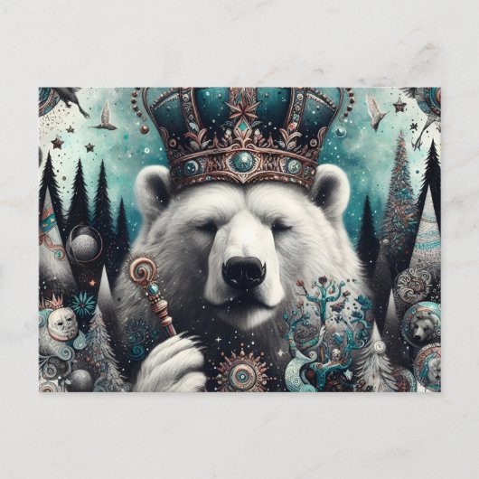 Carte Postale Ours polaire roi (Devant)