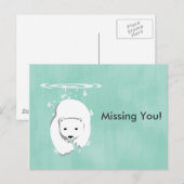 Carte Postale Ours polaire sous-marin (Devant / Derrière)