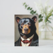 Carte Postale Ours portant une tenue (Debout devant)