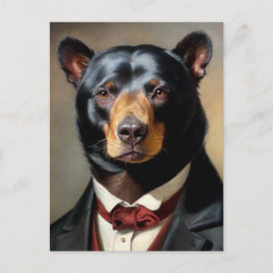 Carte Postale Ours portant une tenue