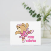 Carte Postale Ours Prima Ballerina (Debout devant)