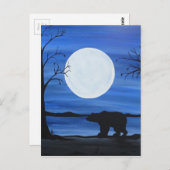 Carte Postale Ours silhouette (Devant / Derrière)