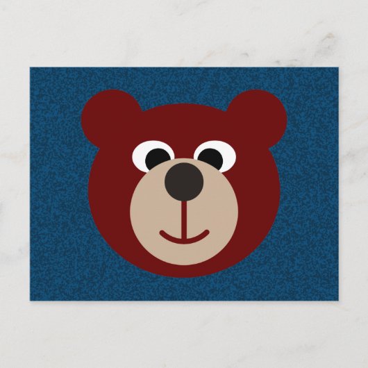 Carte Postale Ours souriant (Devant)
