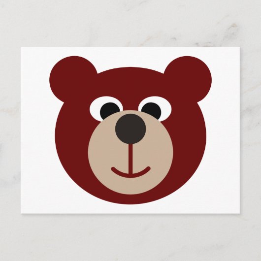 Carte Postale Ours souriant (Devant)
