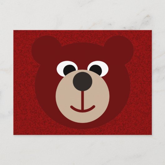 Carte Postale Ours souriant (Devant)