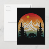 Carte Postale Ours vintage (Devant / Derrière)