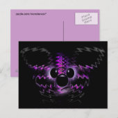Carte postale Ours Violet (Devant / Derrière)