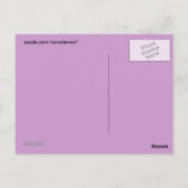 Carte postale Ours Violet (Dos)