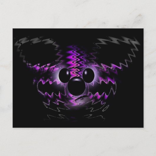 Carte postale Ours Violet (Devant)