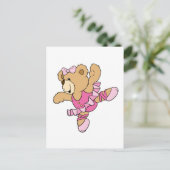 Carte Postale Ourson ballerine mignon (Debout devant)