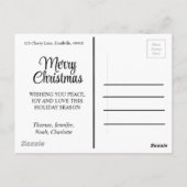 Carte Postale Ourson polaire mignon de Noël, ourson polaire de N (Dos)