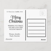 Carte Postale Ourson polaire mignon de Noël, ourson polaire du P (Dos)