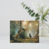 Carte Postale Oursons 1889 Vintage (Debout devant)