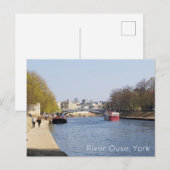 Carte Postale Ouse, York (Devant / Derrière)