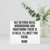 Carte Postale Out beyond ideas Rumi (homonymie) (Debout devant)
