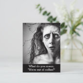 Carte Postale Out of Coffee  (Debout devant)