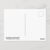 Carte Postale Outback australien avec des fleurs sauvages (Dos)