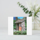 Carte Postale outhouse (Debout devant)