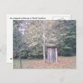 Carte Postale Outhouse (Devant / Derrière)