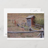 Carte Postale Outhouse publique (Devant / Derrière)
