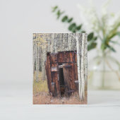 Carte Postale Outhouse rustique à Aspen St Elmo Colorado (Debout devant)