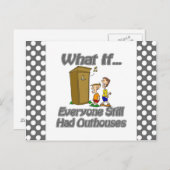 Carte Postale Outhouses (Devant / Derrière)