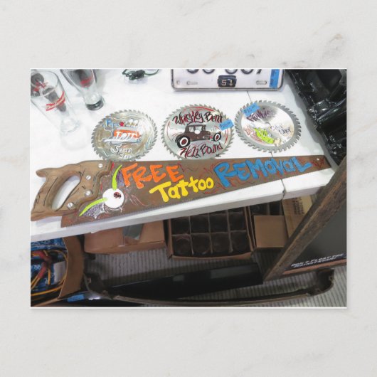 Carte Postale Outil de suppression de tatouage (Devant)