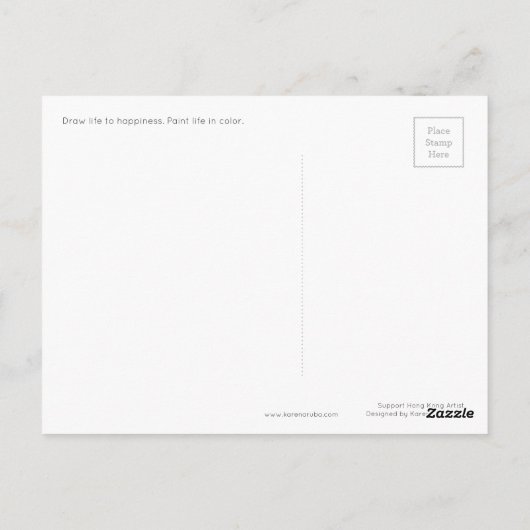 Carte Postale Outil Mahjong (Dos)