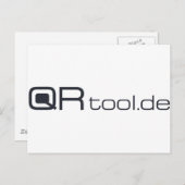 Carte Postale Outil QR (Devant / Derrière)
