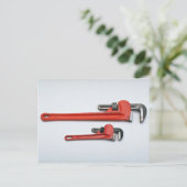 Carte Postale Outils de commerce - Deux clés de singe (Debout devant)