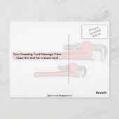 Carte Postale Outils de commerce - Deux clés de singe (Dos)