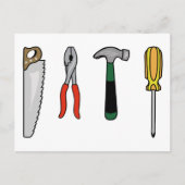 Carte Postale Outils de construction (Devant)