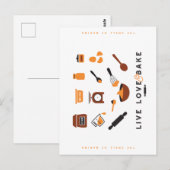 Carte Postale Outils de cuisson doux (Devant / Derrière)