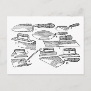 Carte Postale Outils de jardin vintages