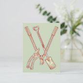 Carte Postale Outils de jardinage (Debout devant)